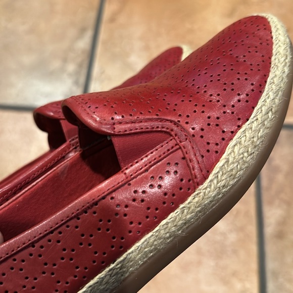 Clarks Red Espadrille Slip-Ons - Picture 6 of 8